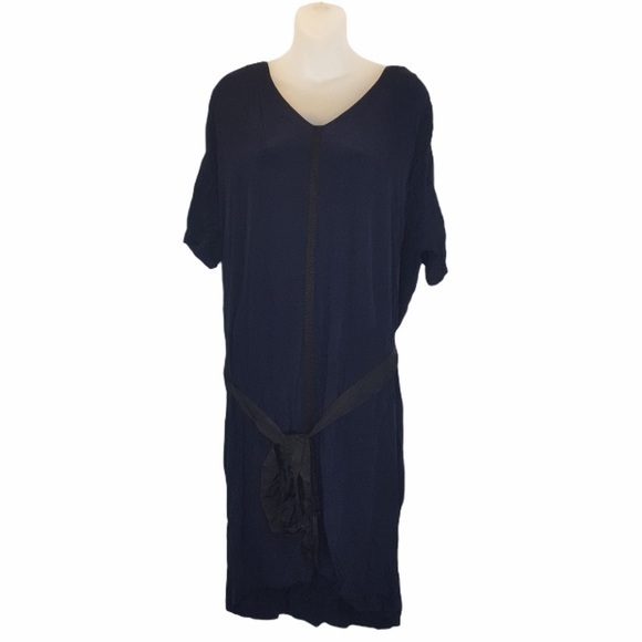 Kew 159 Tie Waist Short Sleeve Dress - Picture 1 of 6